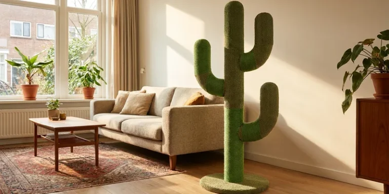 Design-krabpaal in cactusvorm