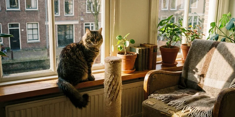 Kleine krabpaal in compacte ruimte